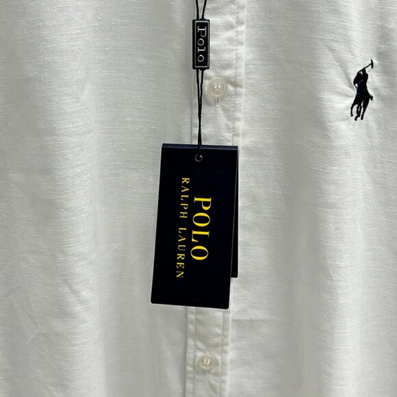 Ralph Lauren White Polo Long-Sleeve Shirt - Picture 4 of 9